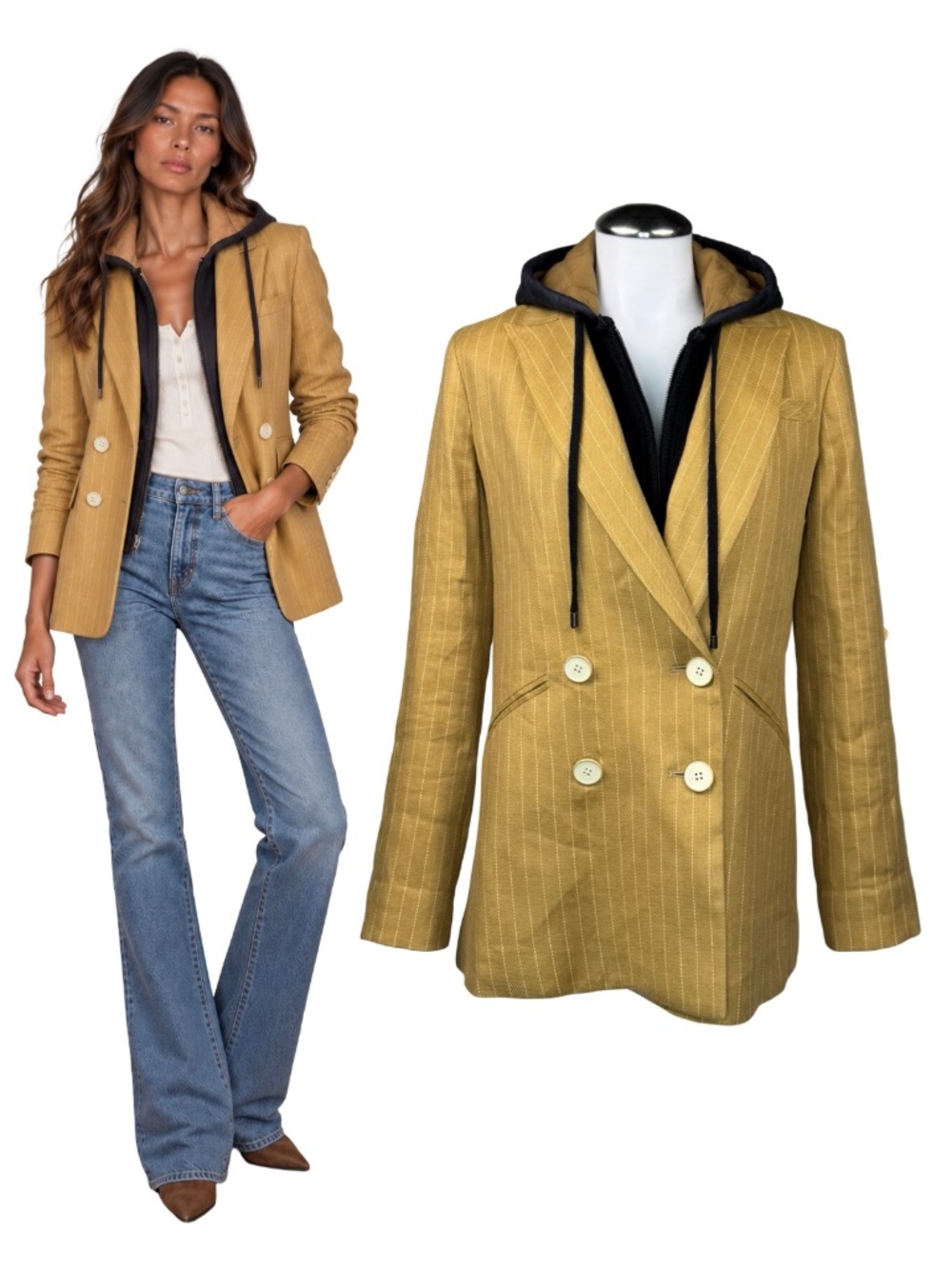 $695 New VERONICA BEARD Parineti Dickey Blazer Jacket Sz 2 Camel